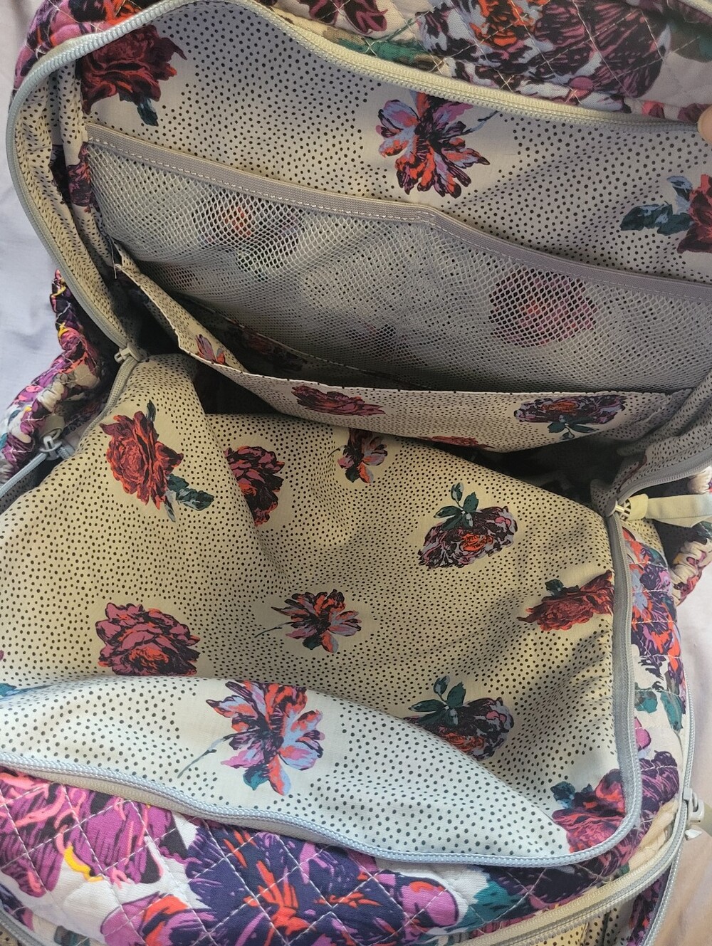 Vera Bradley Campus XL Backpack (Neon Blooms) - Picture 4 of 4